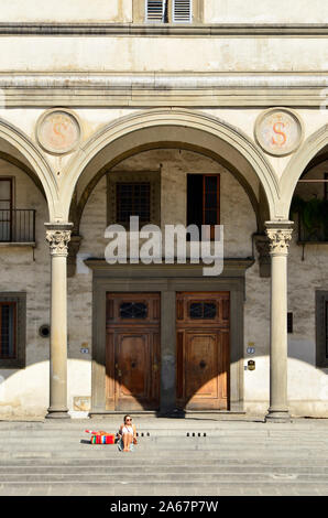 Oh! I portici di Firenze Foto Stock