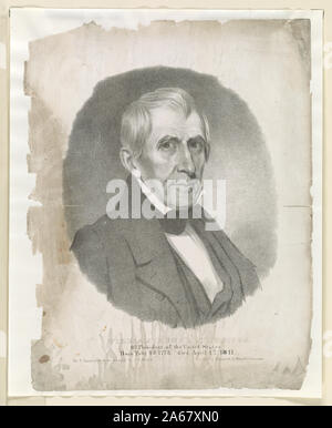 William Henry Harrison, IX presidente degli Stati Uniti. Nato Febr. 9th, 1773, morì il 4 aprile, 1841 / da T. Campbell dall'originale J.H. Barba ; stampato da Klauprech & Menzel, Cincinnati. Foto Stock
