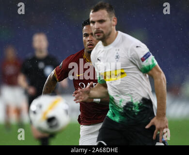 Stadio Olympico, Roma, Italia. 24 ott 2019. UEFA Europa League Calcio, Roma contro il Borussia Monchengladbach; Giustino Kluivert di Roma - uso editoriale Credito: Azione Sport Plus/Alamy Live News Foto Stock