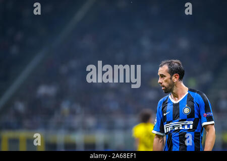 Ottobre 23, 2019, Milano, Italia: Diego godin (fc internazionale)durante , Soccer Champions League campionato Gli uomini in Milano, Italia, 23 Ottobre 2019 - LPS/Fabrizio Carabelli (credito Immagine: © Fabrizio Carabelli/LPS tramite ZUMA filo) Foto Stock