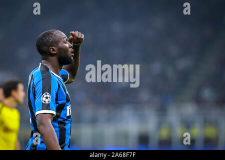 Milano, Italia. 23 Ott, 2019. romelu lukaku (fc internazionale)durante partite di Champions League campionato Gli uomini in Milano, Italia, 23 Ottobre 2019 - LPS/Fabrizio Carabelli Credito: Fabrizio Carabelli/LP/ZUMA filo/Alamy Live News Foto Stock