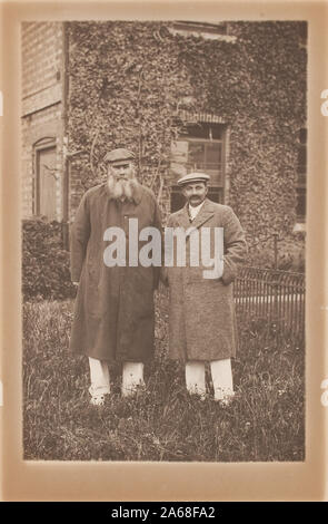 Dr WG Grace (William Gilbert grazia) e Ranjitsinhji (Ranji) Cricket leggende Foto Stock