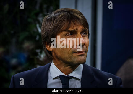 Ottobre 23, 2019, Milano, Italia: antonio conte (fc internazionale)durante , Soccer Champions League campionato Gli uomini in Milano, Italia, 23 Ottobre 2019 - LPS/Fabrizio Carabelli (credito Immagine: © Fabrizio Carabelli/LPS tramite ZUMA filo) Foto Stock