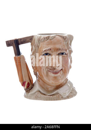 Sir Ian Botham Terence, Cricket mug isolato su sfondo bianco Foto Stock