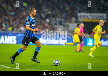 Ottobre 23, 2019, Milano, Italia: stefan de vrij (fc internazionale)durante , Soccer Champions League campionato Gli uomini in Milano, Italia, 23 Ottobre 2019 - LPS/Fabrizio Carabelli (credito Immagine: © Fabrizio Carabelli/LPS tramite ZUMA filo) Foto Stock