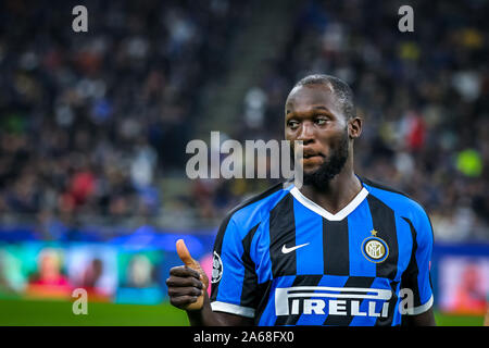 Milano, Italia. 23 Ott, 2019. romelu lukaku (fc internazionale)durante partite di Champions League campionato Gli uomini in Milano, Italia, 23 Ottobre 2019 - LPS/Fabrizio Carabelli Credito: Fabrizio Carabelli/LP/ZUMA filo/Alamy Live News Foto Stock