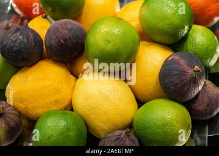 Primo piano di miste di agrumi Foto Stock