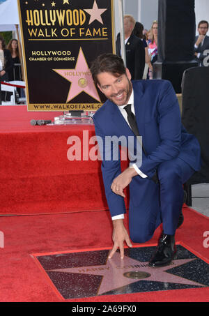 Los Angeles, Stati Uniti d'America. 24 ott 2019. Harry Connick Jr - Star 034 partecipare come Harry Connick Jr è onorato con una stella sulla Hollywood Walk of Fame il 24 ottobre 2019 in Hollywood, la California. Credito: Tsuni/USA/Alamy Live News Foto Stock