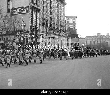 Roosevelt - Roosevelt inaugurazione. Parade. Washington, D.C. Marzo 4, 1933 Foto Stock