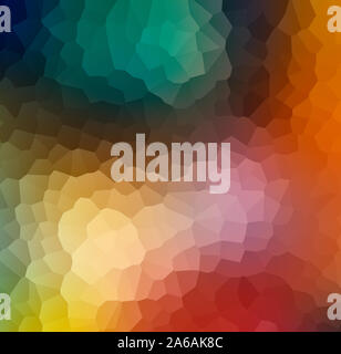Abstract di piastrelle a mosaico texture . Colorate poligono geometrico cellule . Modello a griglia . Forme geometriche dello sfondo. Foto Stock