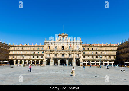 Plaza Mayor Salamanca Castiglia e León regione, Spagna Foto Stock