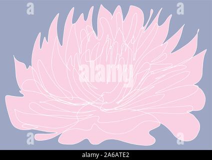 La purezza mistica della Lotus, l'Illuminismo simbolo: calma, armonia e compassione. Disegno a mano opere d'arte. Illustrazione Vettoriale