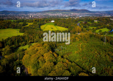 Minnowburn spiagge e il fiume Lagan Belfast Foto Stock