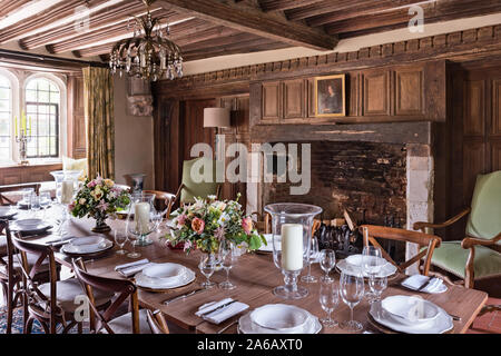 Negli anni Trenta in stile Art Deco sala da pranzo con tavolo commissionato da Alastair Murray Foto Stock