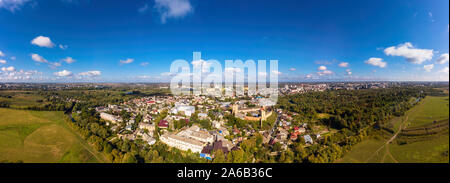 Vista aerea del bellissimo panorama del Castello Lubart in Lutsk. Foto Stock