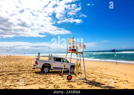 Seignosse, landes, francia - Salvataggio post Foto Stock