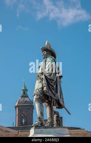 Gustav Adolf monumento a Göteborg, Svezia Foto Stock