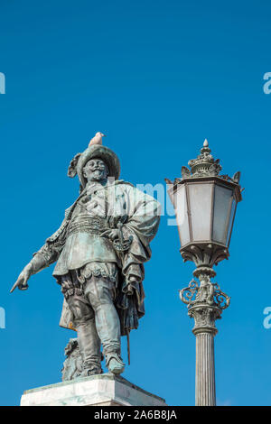 Gustav Adolf monumento a Göteborg, Svezia Foto Stock