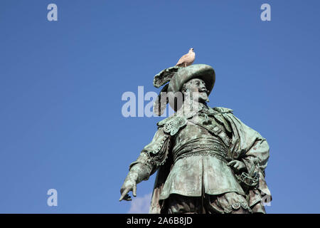 Gustav Adolf monumento a Göteborg, Svezia Foto Stock