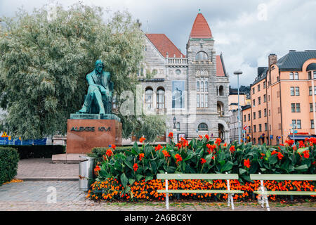 Helsinki, Finlandia - 15 Agosto 2019 : Teatro Nazionale Finlandese, Suomen Kansallisteatteri Foto Stock