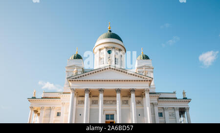 La cattedrale di Helsinki a Helsinki in Finlandia Foto Stock