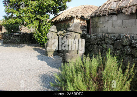 Seongeup Folk Village, Coreano Tradizionale vecchio città di Jeju Island, Corea del Sud Foto Stock