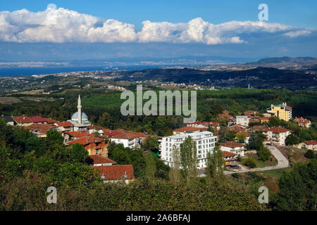 Vista di Istanbul e sul Bosforo da Yalova Foto Stock