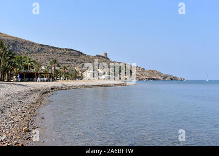 La spiaggia di La Azohia, Murcia, Spagna Foto Stock