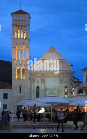 Croazia, Hvar, St Stephen Cattedrale, Foto Stock