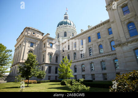 South Western posteriore sul lato posteriore dell'indiana statehouse State Capitol Building Indianapolis in Indiana USA Foto Stock