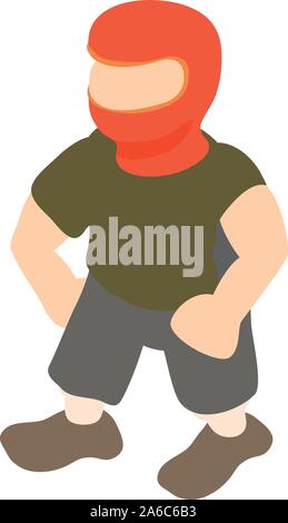 Robber Icona, stile isometrico Illustrazione Vettoriale