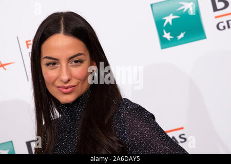 Roma, Italia. 25 ott 2019. Direttore Pippa Bianco pone durante un photocall per promuovere il film "lepre" presso il XIV Roma Film Fest presso Auditorium Parco della Musica (foto di Barbara Como/Pacific Stampa) Credito: Pacific Press Agency/Alamy Live News Foto Stock