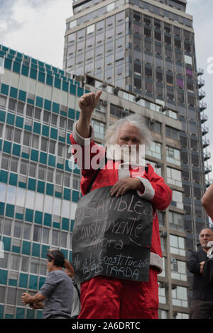 Il Cile proteste. La Marcha más grande de chile, più di 1 milioni di manifestanti Foto Stock