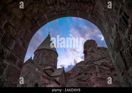 Monastero di Geghard in Armenia Foto Stock