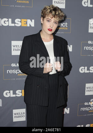 Ottobre 25, 2019, USA: 25 Ottobre 2019 - Beverly Hills, la California - Grayson. 2019 GLSEN rispetto Awards tenutosi presso il Beverly Wilshire Hotel di quattro stagioni. Photo credit: PMA/AdMedia (credito Immagine: © Pma/AdMedia via ZUMA filo) Foto Stock