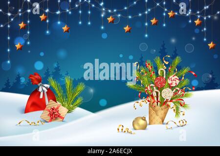 Vacanze di Natale sfondo Illustrazione Vettoriale