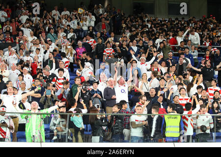 Kanagawa, Giappone. 26 ott 2019. Rugby fan : 2019 Coppa del Mondo di Rugby 2019 Coppa del Mondo di Rugby semi-finale match tra Inghilterra 19-7 Nuova Zelanda alla International Stadium di Yokohama Kanagawa, Giappone . Credito: Giovanni Osada AFLO/sport/Alamy Live News Foto Stock