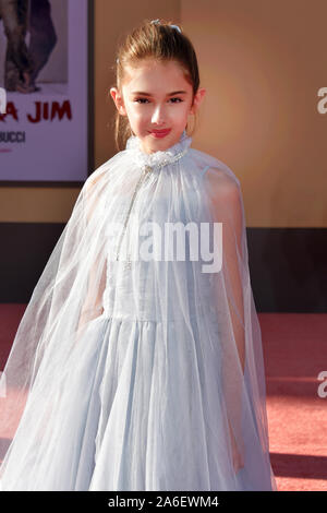 HOLLYWOOD, CALIFORNIA - 22 Luglio: Julia Butters assiste la Sony Pictures' 'Una volta...nell' Hollywood Los Angeles Premiere sulla luglio 22, 2019 in H Foto Stock