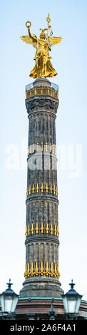 La Colonna della Vittoria (Siegessäule) di Berlino, Germania. Foto Stock