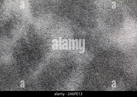 Close up di nero e grigio multitoned materiale in pelle scamosciata Foto Stock