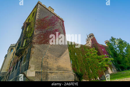 Panorama della famosa King College dell'università di Cambridge e la cappella di Cambridge, Regno Unito Foto Stock