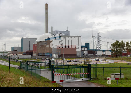 Centrale nucleare nei Paesi Bassi nei pressi di Borssele Foto Stock