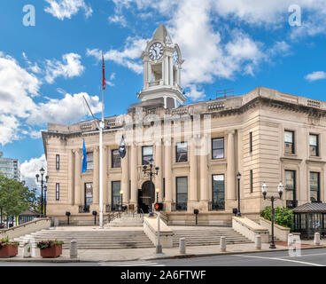 Stamford Old Town Hall, Atlantic Street nel centro di Stamford, Connecticut, Stati Uniti d'America Foto Stock