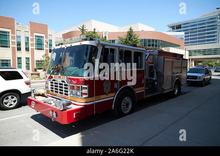 Indianapolis fire department motore 13 di Indianapolis in Indiana USA Foto Stock