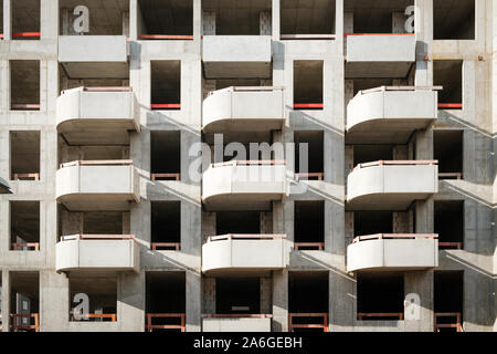 Sito di costruzione del nuovo edificio - Settore immobiliare - Foto Stock