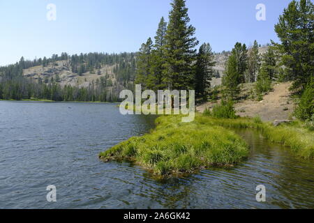 Lago Bayhorse Foto Stock