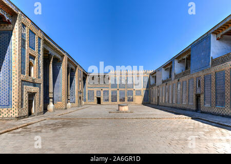 Khan Palace Tash-Khauli o pietra palce, un harem per mogli e concubine a Khiva, Uzbekistan. Foto Stock