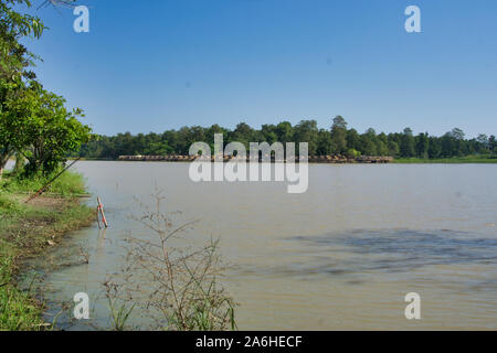 Huay Tung Tao Lago in Chiang Mai, serbatoio nell'area militare, Thailandia Foto Stock