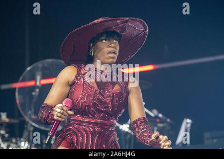 Ottobre 26, 2019, Philadelphia, Pennsylvania, U.S: Premiato R&B cantante, compositore, attrice e autore, fantasia di eseguire durante lo schizzo prenota tour presso il Centro Liacouras in Philadelphia PA (credito Immagine: © Ricky Fitchett/ZUMA filo) Foto Stock