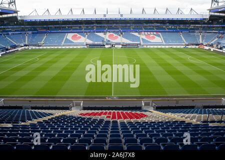 Almelo, Paesi Bassi. 27 ott 2019. HEERENVEEN, 27-10-2019, stadio Abe Lenstra stadium, olandese Eredivisie, stagione 2019 - 2020, panoramica dello stadio durante la partita SC Heerenveen vs FC Groningen Credito: Pro scatti/Alamy Live News Foto Stock